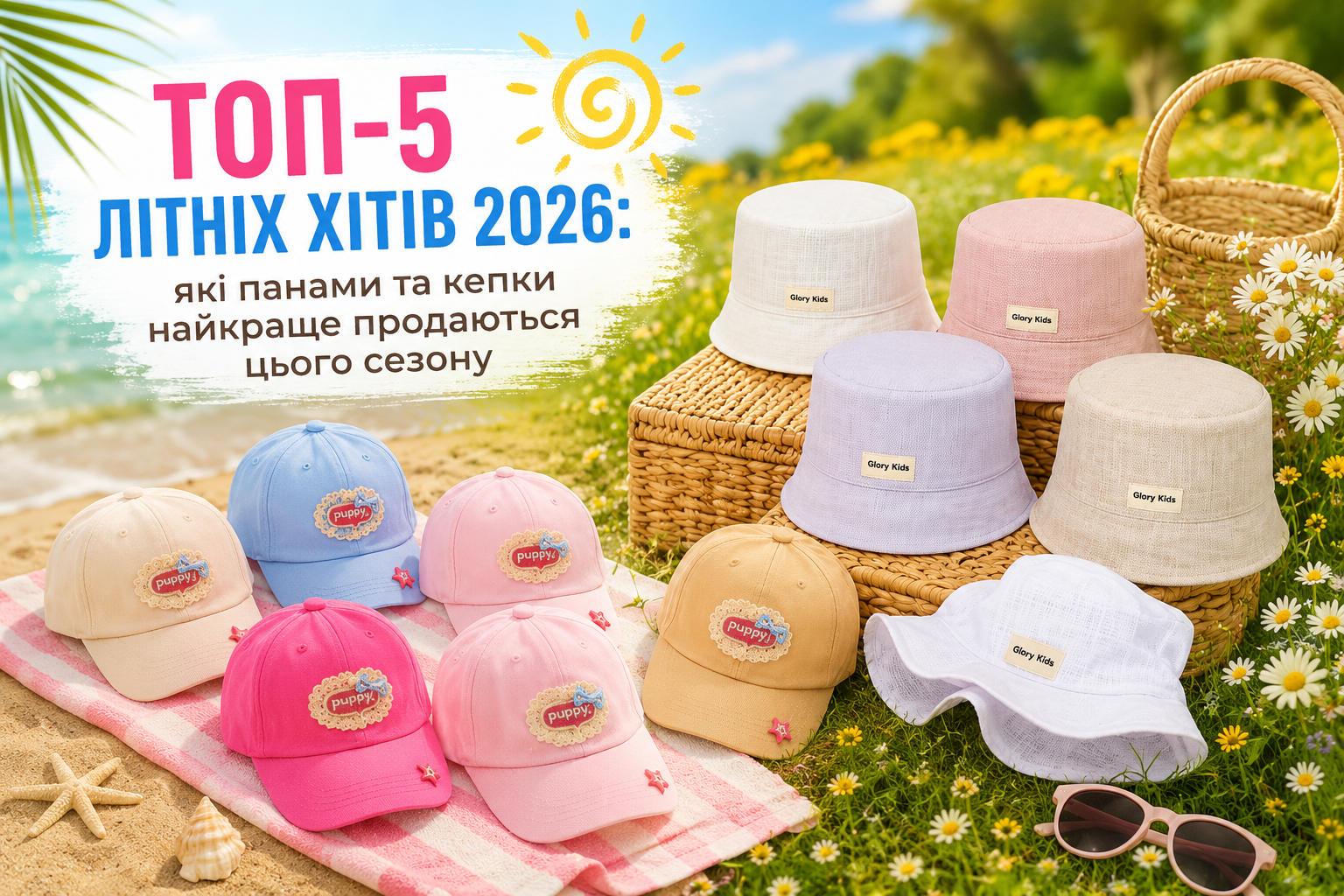 Топ-5 літніх хітів 2026: які панами та кепки найкраще продаються цього сезону